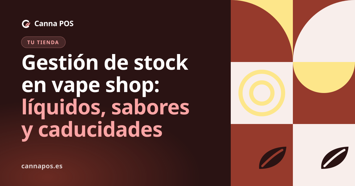 Estantería de una tienda de vapeo con líquidos organizados por sabores y formatos, junto a una hoja de control de inventario.