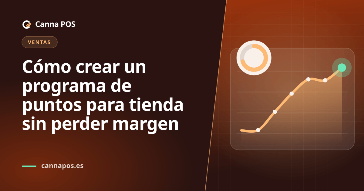Empleado de una tienda de CBD consultando el saldo de puntos de un cliente en el mostrador