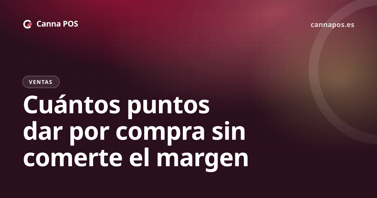 Mostrador de una tienda de CBD con un TPV y una tarjeta que representa los puntos acumulados por una compra.